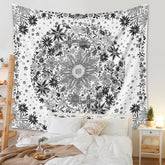 Boho Floral Mandala Wall Hangings My Wall Clock
